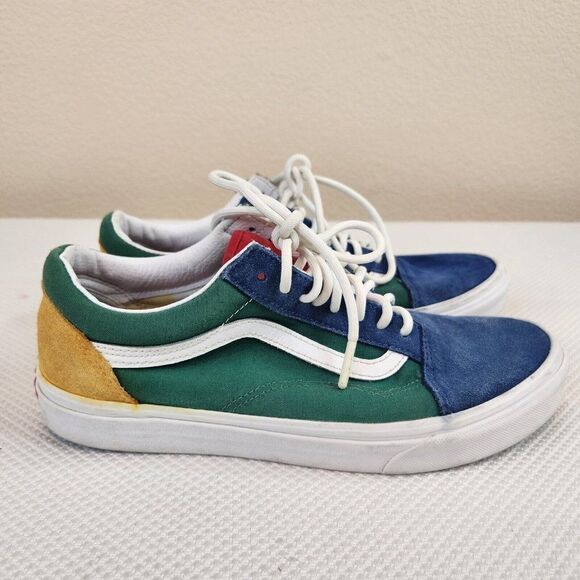 VANS Yacht Club Old Skool Primary Color Block Tennis Shoes Mens Size 9 Sneakers - Picture 1 of 9